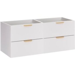 Petits meubles Mueble de baño 120cm mate paneles laminados blanco