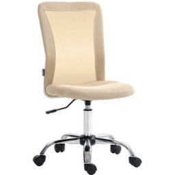 Vinsetto Silla de oficina 43x58x100 cm beige