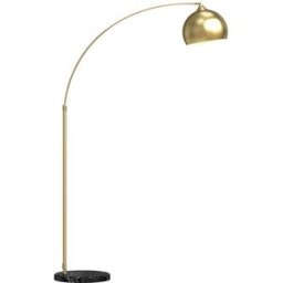 Homcom Lámpara de pie 115x35x180 cm oro