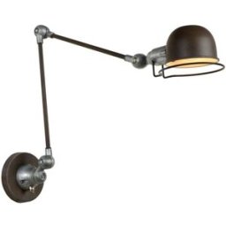 Lucide Lámpara de pared de metal 1xe14, marrón óxido