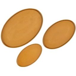 Björn Bandeja de servicio - 3 piezas - ocre