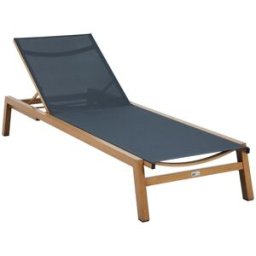 Axi Tumbona de jardín ajustable de aluminio, antracita