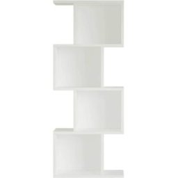 Mobili Rebecca Estantería de pared con 4 baldas, blanco