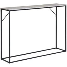 House Nordic Consola efecto travertino y metal - beige
