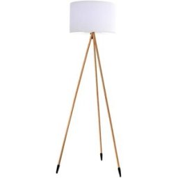 LUMISKY Lámpara de pie inalámbrica beige h150cm
