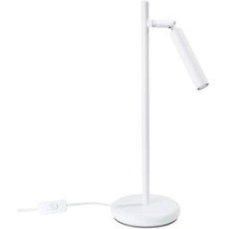 Sollux Lighting Lámpara de escritorio blanco acero alt. 14 cm