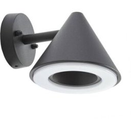 Lindby Lámpara de pared led exterior de metal negro