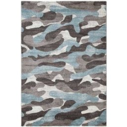 Carpet Living Alfombra de decoración en tela azul 120x170cm