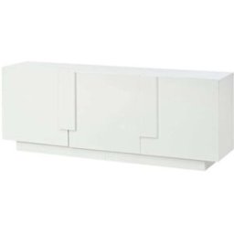 Urban Meuble Aparador lacado blanco de 3 puertas diseño minimalista 160 cm