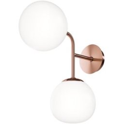 Maytoni Aplique pared 2 luces estructura de metal latón y esferas de vidrio