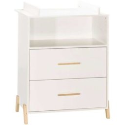 Baby Price Cambiador sobre patas de madera blanca