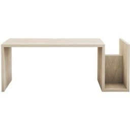 Concept Usine Mesa de centro de madera efecto piedra con revistero