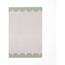 Decochic Alfombra de juego infantil conchas verde 118x180cm