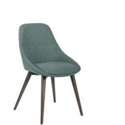 MondoViro Juego de 4 sillas de comedor modernas en tela verde 49x58 cm 85h