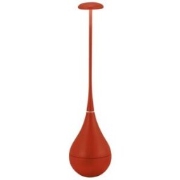 Lámpara de mesa led recargable zafferano ip65, inalámbrica, rojo