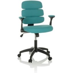 hjh OFFICE Silla giratoria para niños tela azul