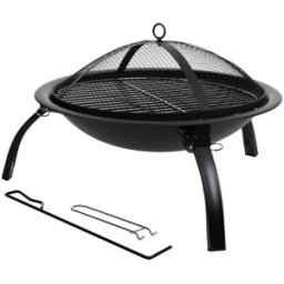 Wanderlust deco Barbacoa exterior de metal con parrilla d51x39h cm negro