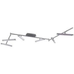 Lindby Lámpara de techo led de metal plateado