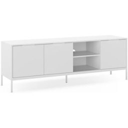 HOMN Mueble tv 3 puertas color blanco