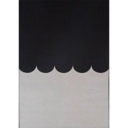 Nazar Alfombra para interior/exterior moderna bicolor negro 200x285cm