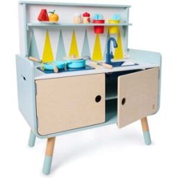 Hape Cómoda infantil/cocina de madera 2 en 1