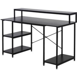 Homcom Mesa para computadora 140x60x93 cm negro
