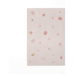 Decochic Alfombra de juego infantil lunares rosa 85x130cm