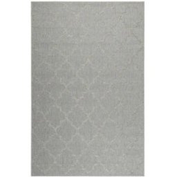 Wecon Home Alfombra gris con diseño oriental color beige para exterior 170x120