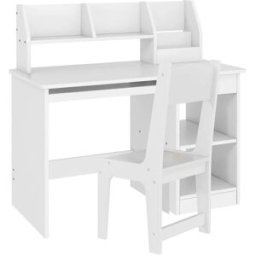 ZONEKIZ Escritorio infantil 90x45x90 cm blanco
