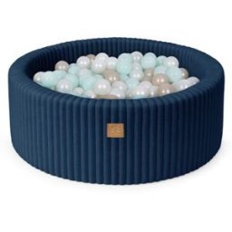 MeowBaby Piscina de bolas para bebé en pana 200 bolas