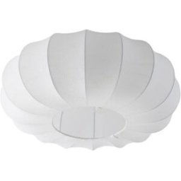 Lindby Lámpara de techo de textura, tela, tejido, seda blanco