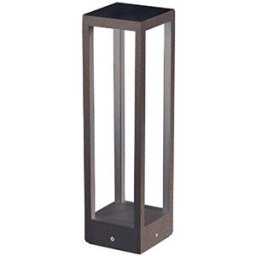 Poste led para jardín zafferano 15w 3000k corten 1590lm 230v