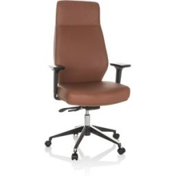 hjh OFFICE Sillón de oficina profesional piel sintética marrón