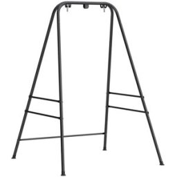 Outsunny Soporte silla colgante 138x129x183 cm negro