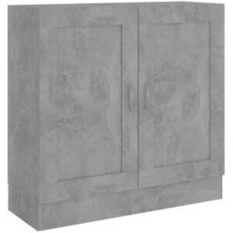 Maison Chic Armario de libros madera gris hormigón 82,5x30,5x80 cm