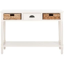 Safavieh Consolas de madera de pino, blanco