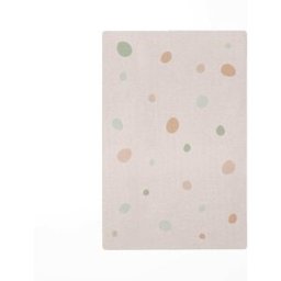 Decochic Alfombra de juego infantil lunares verde 85x130cm