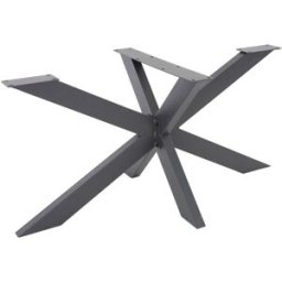 ML-Design Pata de mesa industrial 78x71x120cm acero antracita diseño araña en X