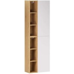 Petits meubles Columna mural para hornacina mate paneles laminados blanco
