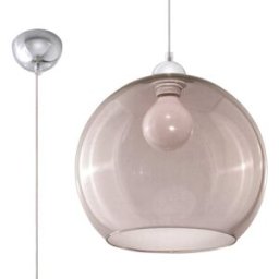 Sollux Lighting Lámpara de techo grafito acero, vidrio alt. 120 cm