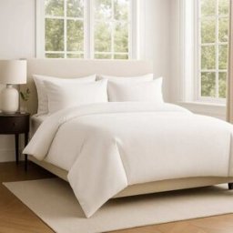 Reca Bedding Juego de cama blanco 220x240 para cama 160x200 taie cuadrada