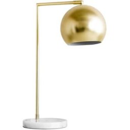 Kenay Home Lámpara de sobremesa porcelánico - metal dorado 45 x 50 cm