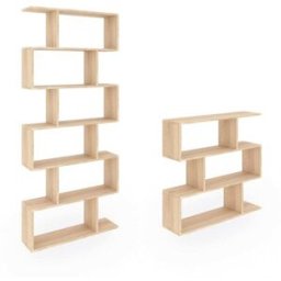 duehome Pack estantería de diseño modular melamina roble canadian