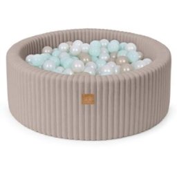 MeowBaby Piscina de bolas para bebé en pana 200 bolas