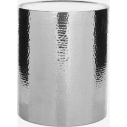 Safavieh Mesa auxiliar de aluminio plata