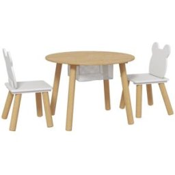 AIYAPLAY Muebles infantiles 60x60x44 cm madera natural
