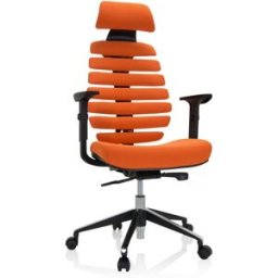 hjh OFFICE Silla de oficina profesional tela naranja