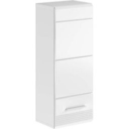 ebuy24 Bañera linus suspendida 1 puerta blanco alto brillo, color blanco