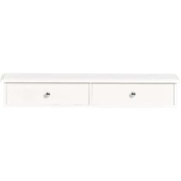 SoBuy Estantes de pared de mdf madera blanco