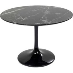 Kare Design Mesa mármol negro ø110